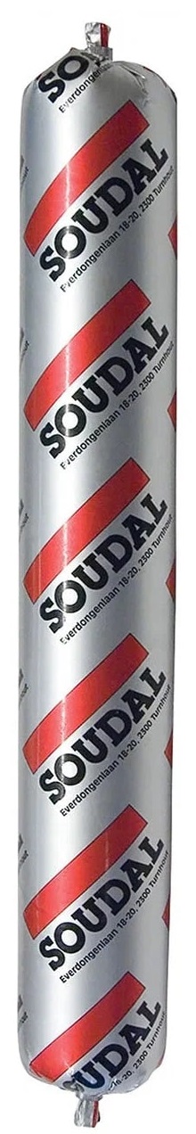 Клей-герметик полиуретановый Soudal Soudaflex 40FC однокомпонентный окрашиваемый черный 600гр