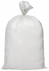 Мешки для мусора из первичного полипропилена белые 55×95см 1000шт