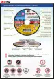 Диск отрезной LUGAABRASIV по металлу на УШМ 125×1,2×22,2мм