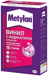 Клей обойный Methylan Винил Премиум с индикатором для виниловых и структурных обоев 500г