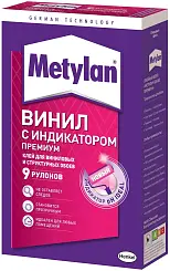Клей обойный Methylan Винил Премиум с индикатором для виниловых и структурных обоев 300г