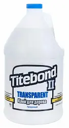 Столярный клей Titebond II Transparent Wood Glue ПВА влагостойкий полупрозрачный 3.785л
