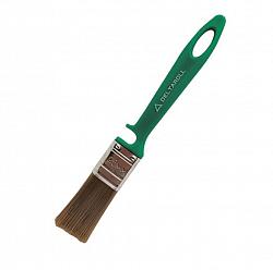 Кисть флейцевая DR со смешанной коричневой щетиной и зелёной ручкой 25×10мм 13025