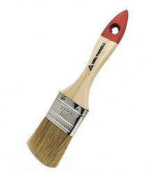 Кисть DR с натуральной щетиной и деревянной ручкой 35×8мм ворс- 40мм 12635