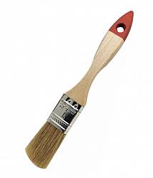 Кисть DR с натуральной щетиной и деревянной ручкой 25×8мм ворс- 40мм 12625
