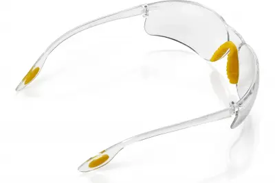 Защитные очки КЭС открытые пластиковые с силиконовыми насадками прозрачные 701
