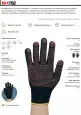 Перчатки утепленные акриловые с покрытием ПВХ-точка ОСЕНЬ черные 10 класс