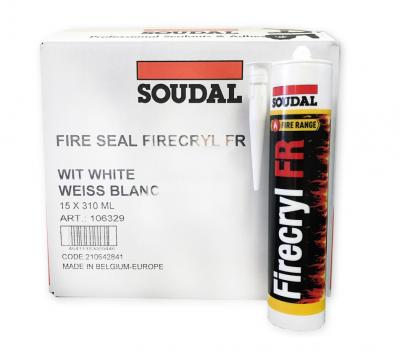 Огнестойкий герметик Soudal Firecryl FR для внутренних работ серый 310мл 107433