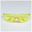 Защитные очки КЭС открытые пластиковые с силиконовыми насадками желтые 702